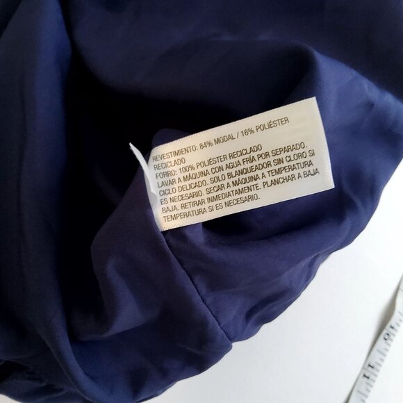 A New Day Womens Navy Blue Bubble Hem Cami Top XL Recycled Polyester Bubble hem - Picture 6 of 9